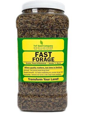 Premium Deer Food Plot Seed Mix - 1/4 Acre, No-Till, Winter Peas, Oats & Kale